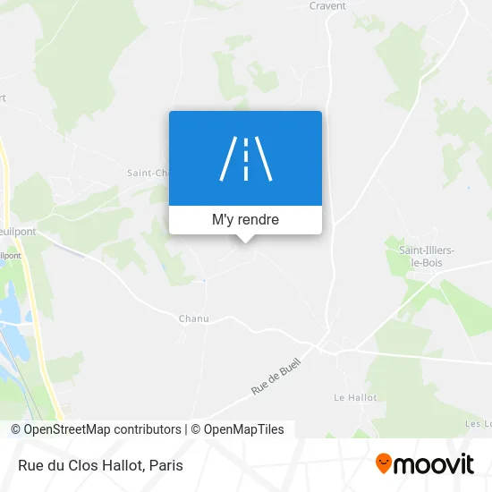 Rue du Clos Hallot plan