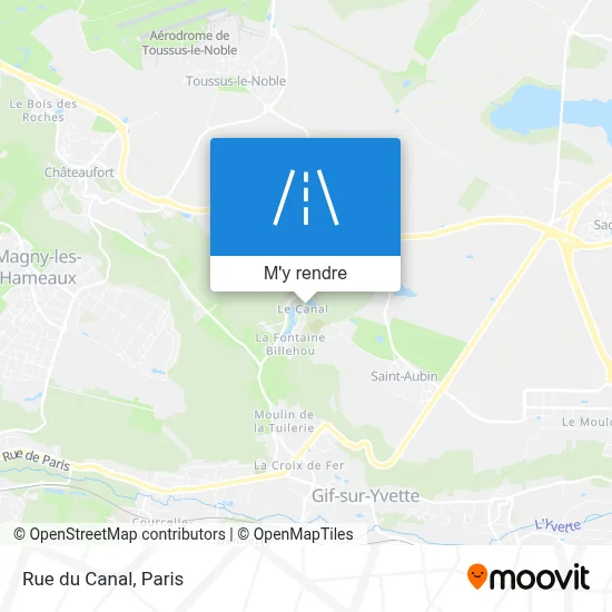 Rue du Canal plan