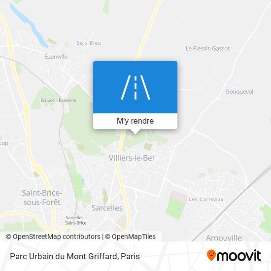 Parc Urbain du Mont Griffard plan