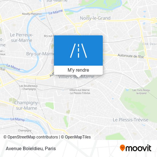 Avenue Boïeldieu plan