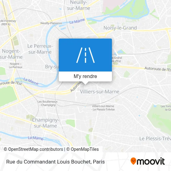 Rue du Commandant Louis Bouchet plan