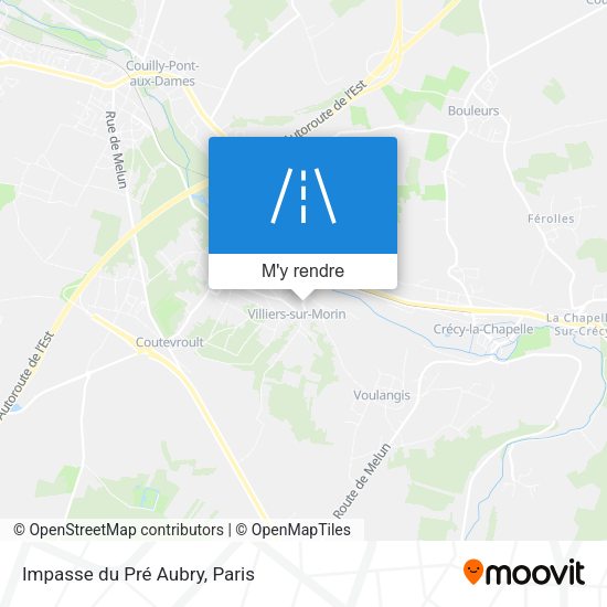 Impasse du Pré Aubry plan