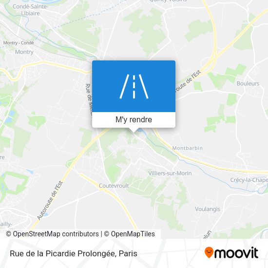 Rue de la Picardie Prolongée plan