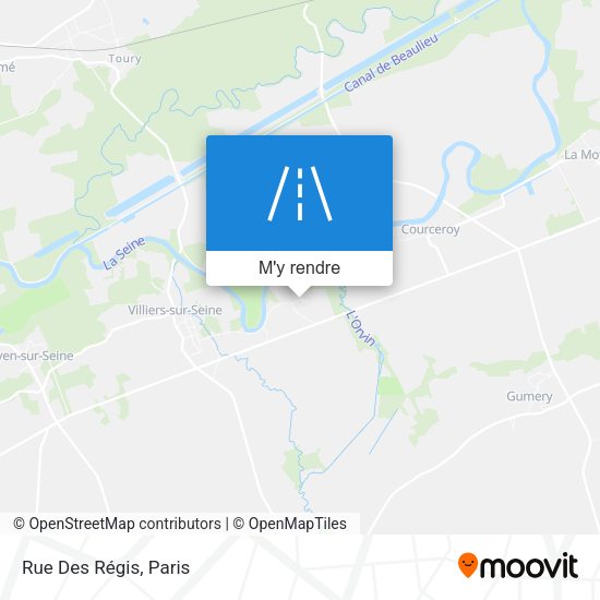 Rue Des Régis plan