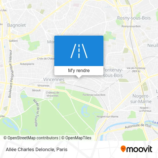Allée Charles Deloncle plan