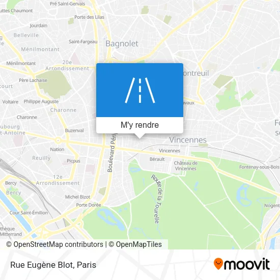 Rue Eugène Blot plan