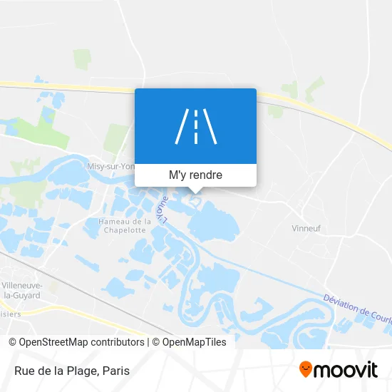 Rue de la Plage plan