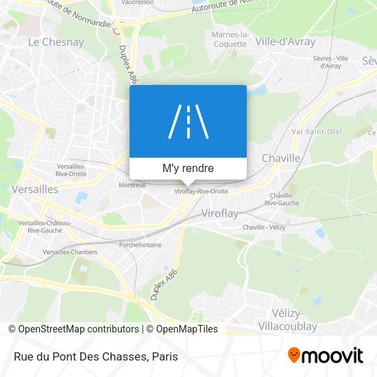 Rue du Pont Des Chasses plan