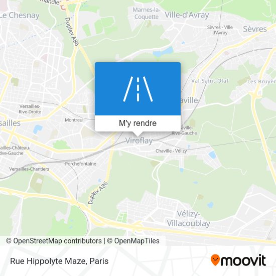 Rue Hippolyte Maze plan