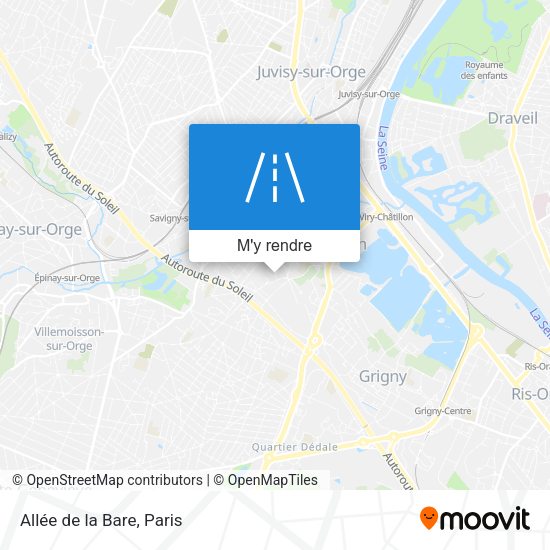 Allée de la Bare plan