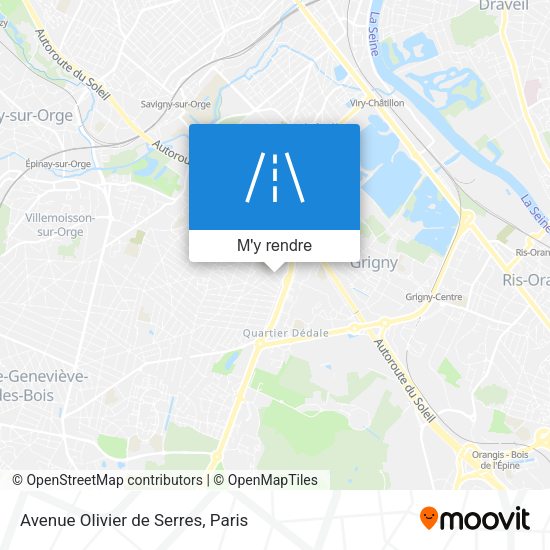 Avenue Olivier de Serres plan