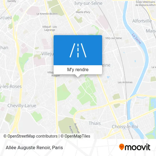 Allée Auguste Renoir plan