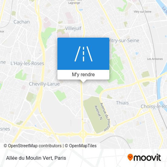 Allée du Moulin Vert plan