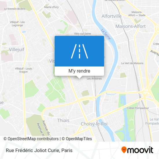 Rue Frédéric Joliot Curie plan