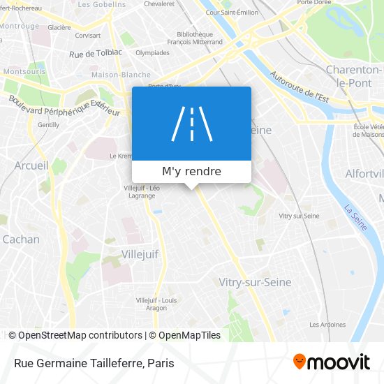 Rue Germaine Tailleferre plan