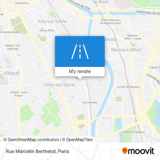 Rue Marcelin Berthelot plan