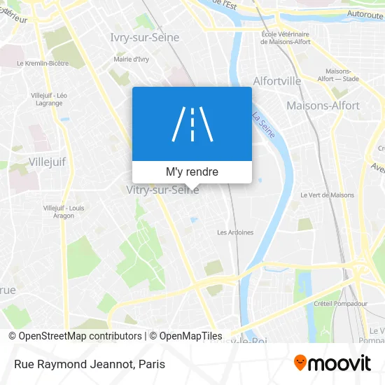 Rue Raymond Jeannot plan