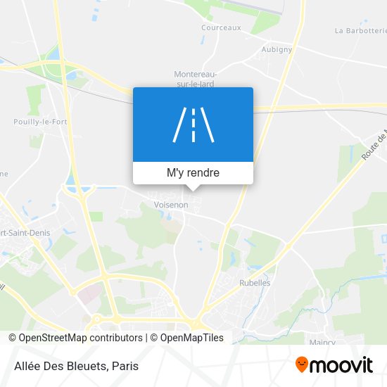 Allée Des Bleuets plan