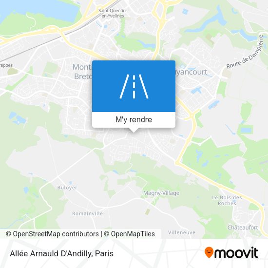 Allée Arnauld D'Andilly plan