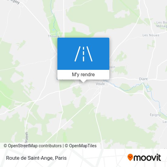 Route de Saint-Ange plan