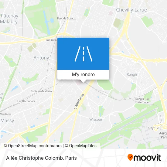 Allée Christophe Colomb plan