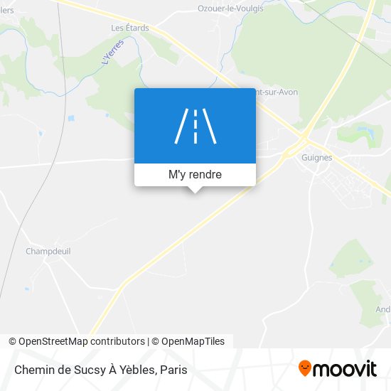 Chemin De Sucsy À Yèbles plan
