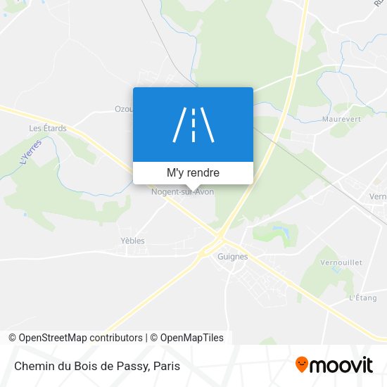 Chemin du Bois de Passy plan