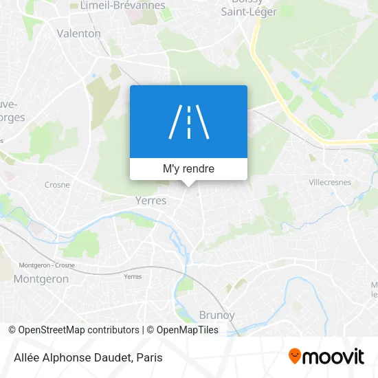 Allée Alphonse Daudet plan