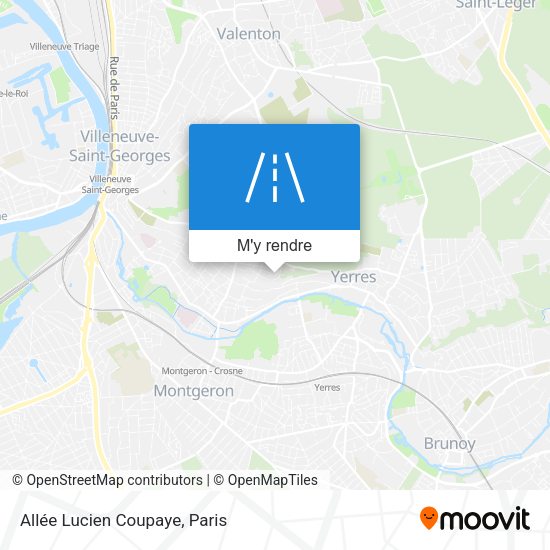 Allée Lucien Coupaye plan