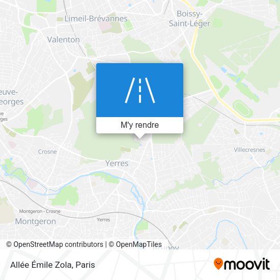 Allée Émile Zola plan