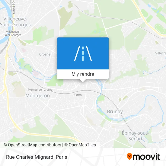 Rue Charles Mignard plan