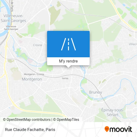 Rue Claude Fachatte plan