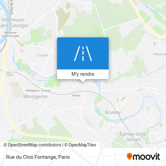 Rue du Clos Fontange plan