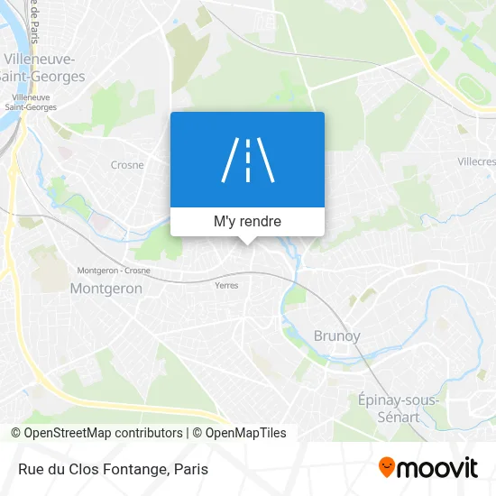 Rue du Clos Fontange plan