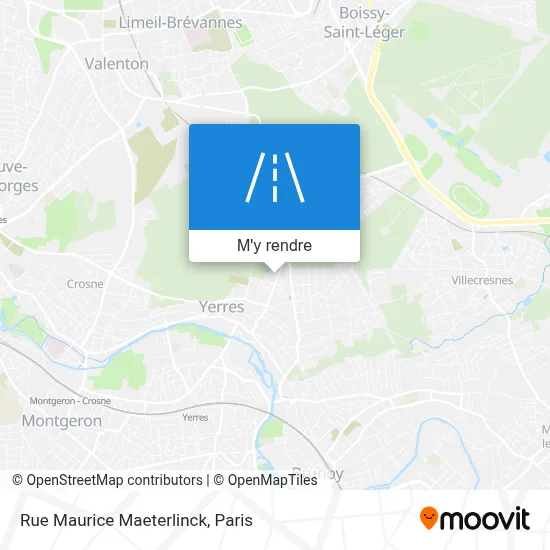 Rue Maurice Maeterlinck plan