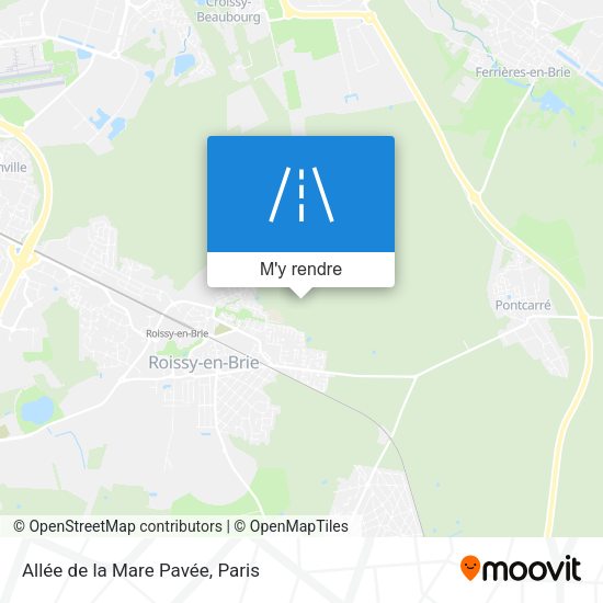 Allée de la Mare Pavée plan