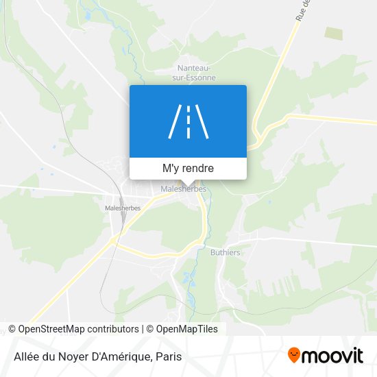Allée du Noyer D'Amérique plan