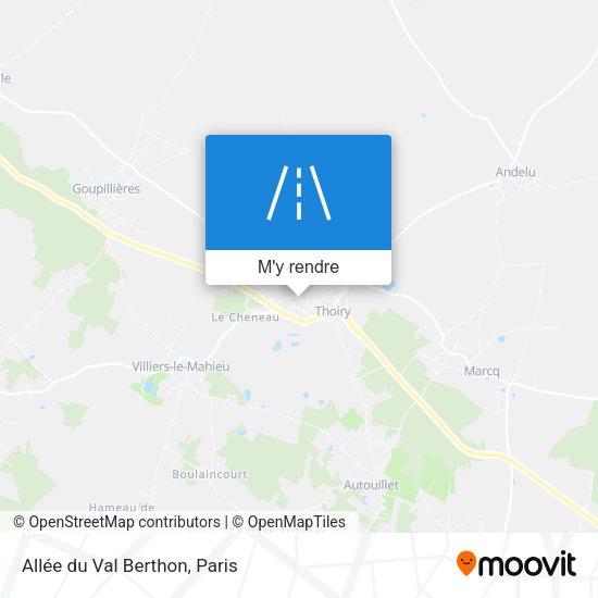 Allée du Val Berthon plan