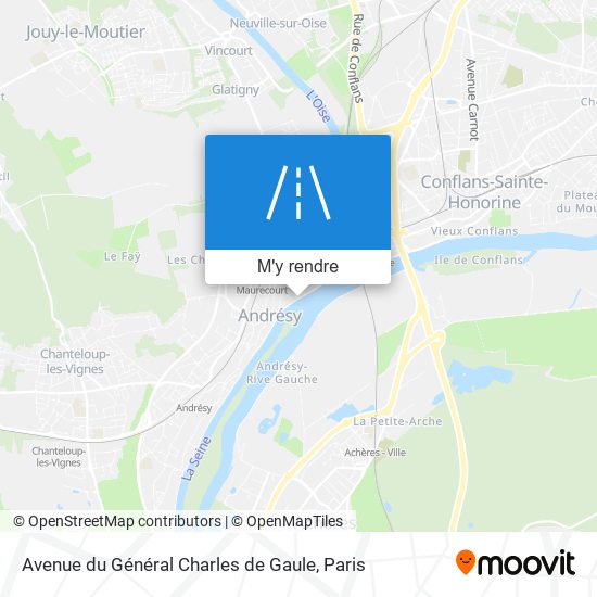 Avenue du Général Charles de Gaule plan