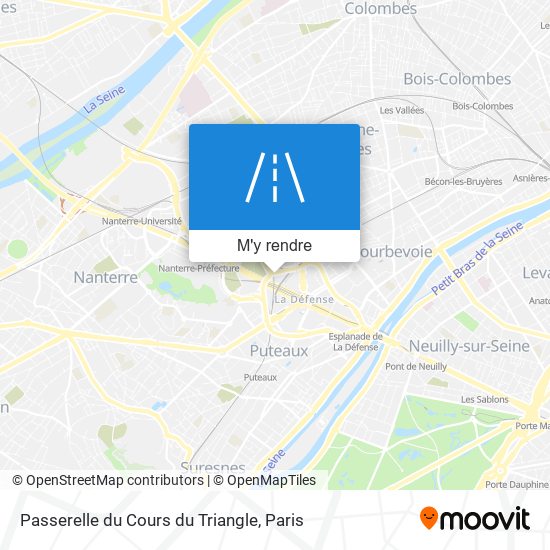 Passerelle du Cours du Triangle plan