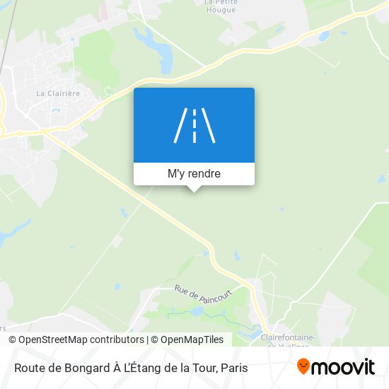 Route De Bongard À L’Étang De La Tour plan