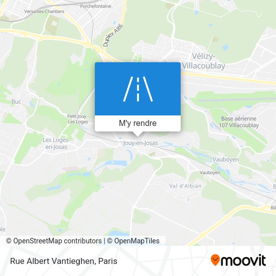 Rue Albert Vantieghen plan