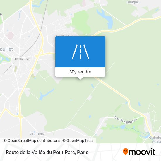 Route De La Vallée Du Petit Parc plan