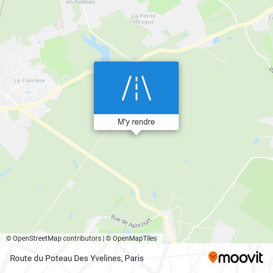 Route Du Poteau Des Yvelines plan