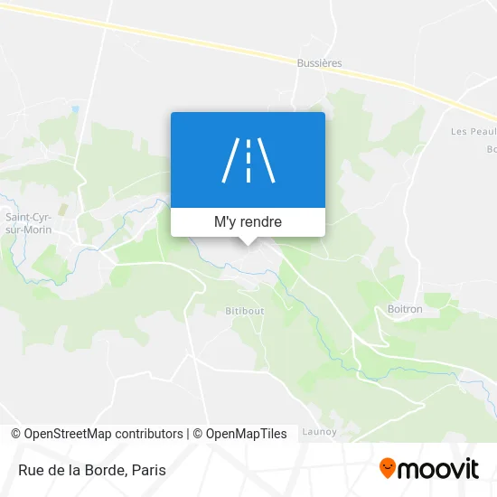 Rue de la Borde plan