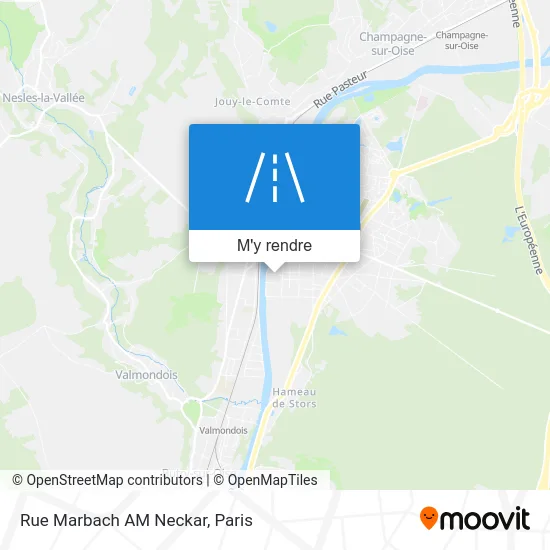 Rue Marbach AM Neckar plan