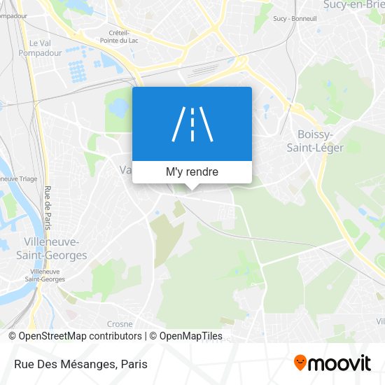Rue Des Mésanges plan