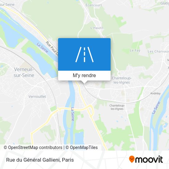 Rue du Général Gallieni plan