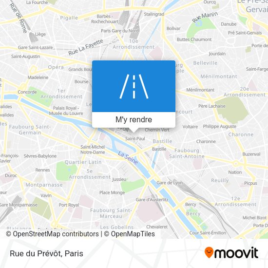 Rue du Prévôt plan