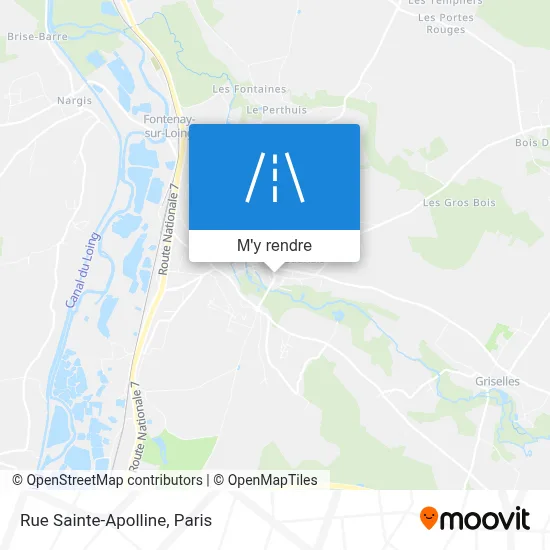 Rue Sainte-Apolline plan